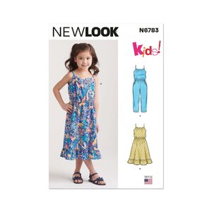 New Look Sewing Pattern N6783 Children’s Jumpsuit and Sundress