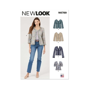 New Look Sewing Pattern N6789 Misses’ Jackets Sizes 8-16