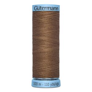 Gutermann Silk Thread #180 MEDIUM LIGHT BROWN, 100m Spool (S303)