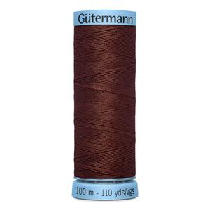 Gutermann Silk Thread #230 RED EARTH BROWN, 100m Spool (S303)