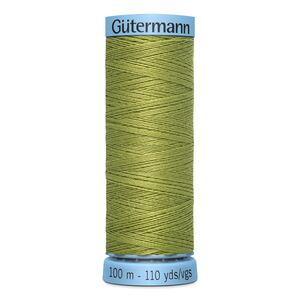 Gutermann Silk Thread #582 LIGHT KHAKI GREEN, 100m Spool (S303)