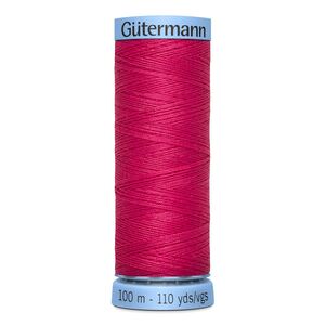 Gutermann Silk Thread #812 DARK PINK, 100m Spool (S303)
