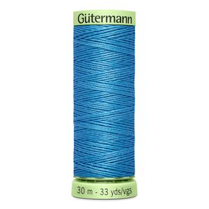 Gutermann Top Stitch Thread #278 LIGHT CARIBBEAN BLUE 30m Spool High Lustre, Bold Sewing