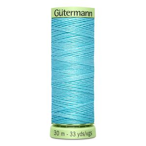 Gutermann Top Stitch Thread #28 SKY BLUE 30m Spool High Lustre, Bold Sewing