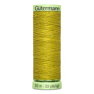 Gutermann Top Stitch Thread #286 GOLDEN OLIVE 30m Spool High Lustre, Bold Sewing