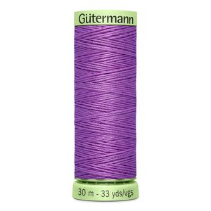 Gutermann Top Stitch Thread #291 DARK LILAC 30m Spool High Lustre, Bold Sewing