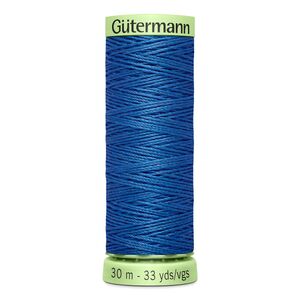 Gutermann Top Stitch Thread #311 DARK CORNFLOWER BLUE 30m Spool High Lustre, Bold Sewing