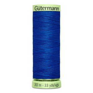 Gutermann Top Stitch Thread #315 DARK ROYAL BLUE 30m Spool High Lustre, Bold Sewing