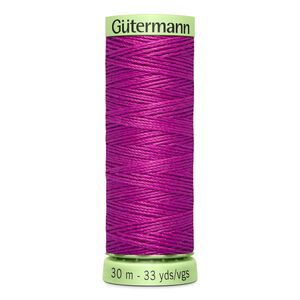 Gutermann Top Stitch Thread #321 FUCHSIA 30m Spool High Lustre, Bold Sewing