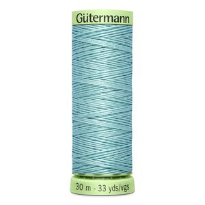Gutermann Top Stitch Thread #328 LIGHT AQUA 30m Spool High Lustre, Bold Sewing