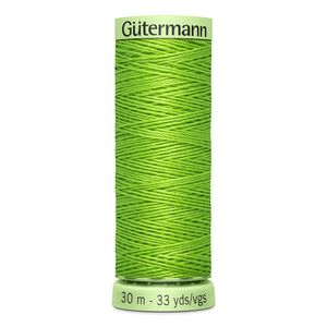 Gutermann Top Stitch Thread #336 LIME GREEN 30m Spool High Lustre, Bold Sewing