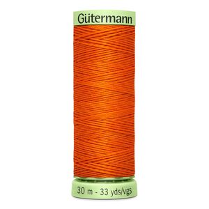 Gutermann Top Stitch Thread #351 DEEP ORANGE 30m Spool High Lustre, Bold Sewing