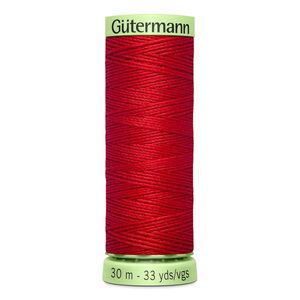 Gutermann Top Stitch Thread #365 RED 30m Spool High Lustre, Bold Sewing