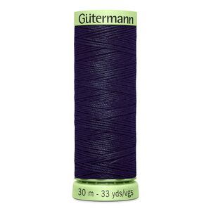 Gutermann Top Stitch Thread #387 VERY DARK NAVY BLUE 30m Spool High Lustre, Bold Sewing