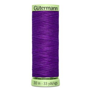 Gutermann Top Stitch Thread #392 DARK VIOLET 30m Spool High Lustre, Bold Sewing