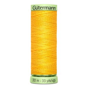 Gutermann Top Stitch Thread #417 YELLOW 30m Spool High Lustre, Bold Sewing