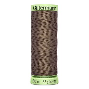 Gutermann Top Stitch Thread #439 DUSKY SIENNA BROWN 30m Spool High Lustre, Bold Sewing