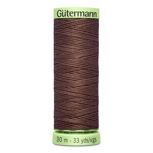 Gutermann Top Stitch Thread #446 LIGHT COFFEE BROWN 30m Spool High Lustre, Bold Sewing