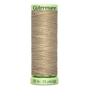 Gutermann Top Stitch Thread #464 BEIGE 30m Spool High Lustre, Bold Sewing