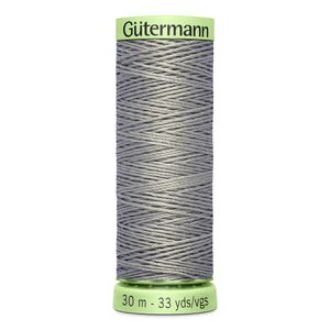 Gutermann Top Stitch Thread #493 MEDIUM BEIGE GREY 30m Spool High Lustre, Bold Sewing