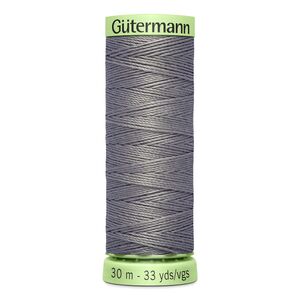 Gutermann Top Stitch Thread #496 BEAVER GREY 30m Spool High Lustre, Bold Sewing