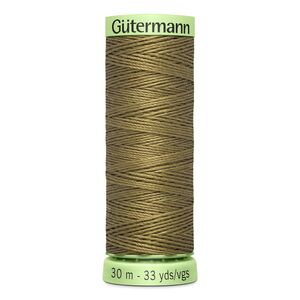 Gutermann Top Stitch Thread #528 DRAB BROWN 30m Spool High Lustre, Bold Sewing