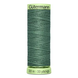 Gutermann Top Stitch Thread #553 GREY GREEN 30m Spool High Lustre, Bold Sewing