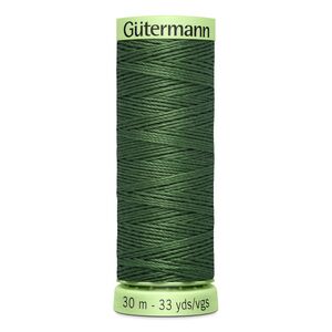 Gutermann Top Stitch Thread #561 DARK FERN GREEN 30m Spool High Lustre, Bold Sewing