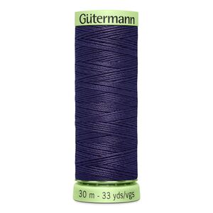 Gutermann Top Stitch Thread #575 DARK DUSKY PURPLE 30m Spool High Lustre, Bold Sewing