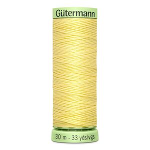 Gutermann Top Stitch Thread #578 LIGHT YELLOW 30m Spool High Lustre, Bold Sewing