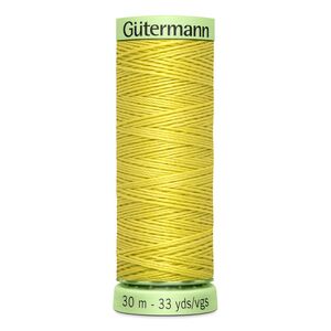 Gutermann Top Stitch Thread #580 YELLOW 30m Spool High Lustre, Bold Sewing