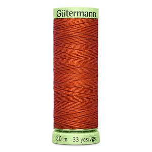 Gutermann Top Stitch Thread #589 BURNT ORANGE 30m Spool High Lustre, Bold Sewing