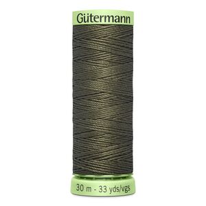 Gutermann Top Stitch Thread #676 KHAKI BROWN 30m Spool High Lustre, Bold Sewing