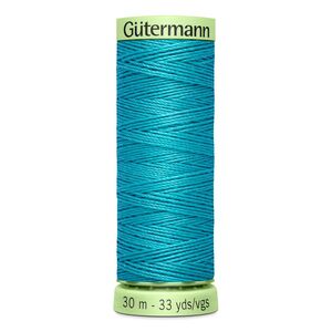 Gutermann Top Stitch Thread #715 CARIBBEAN BLUE 30m Spool High Lustre, Bold Sewing