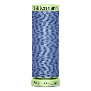 Gutermann Top Stitch Thread #74 LIGHT CORNFLOWER BLUE 30m Spool High Lustre, Bold Sewing