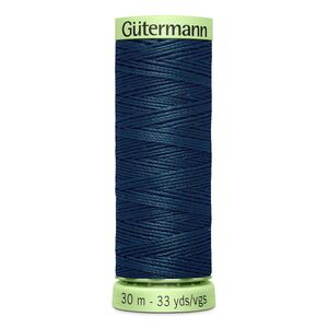 Gutermann Top Stitch Thread #764 VERY DARK TURQUOISE 30m Spool High Lustre, Bold Sewing