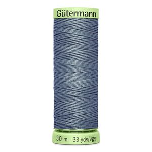 Gutermann Top Stitch Thread #788 GREY 30m Spool High Lustre, Bold Sewing