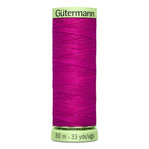 Gutermann Top Stitch Thread #877 DARK ROSE 30m Spool High Lustre, Bold Sewing