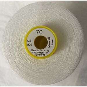 Gutermann MARA 70, 7000m, #800 WHITE, Micro Core Technology Thread