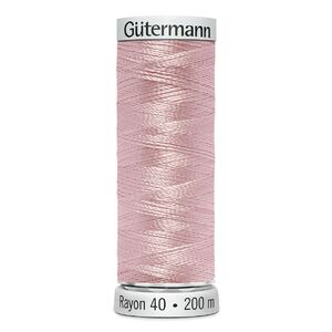 Gutermann Rayon 40 #1120 PALE PINK, 200m Machine Embroidery Thread