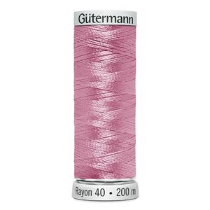 Gutermann Rayon 40 #1121 PINK, 200m Machine Embroidery Thread