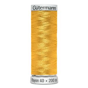 Gutermann Rayon 40 #1124 SUN YELLOW, 200m Machine Embroidery Thread