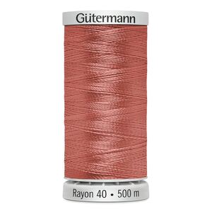 Gutermann Rayon 40 #1020 DEEP PEACH, 500m Machine Embroidery Thread