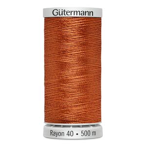 Gutermann Rayon 40 #1021 CINNAMON, 500m Machine Embroidery Thread