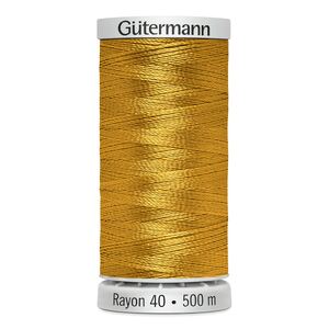 Gutermann Rayon 40 #1025 MINE GOLD, 500m Machine Embroidery Thread