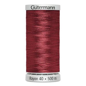 Gutermann Rayon 40 #1034 BURGUNDY, 500m Machine Embroidery Thread