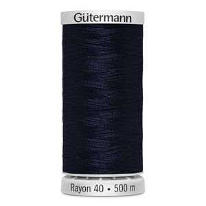 Gutermann Rayon 40 #1044 MIDNIGHT BLUE, 500m Machine Embroidery Thread