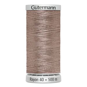 Gutermann Rayon 40 #1054 MEDIUM DARK ECRU, 500m Machine Embroidery Thread