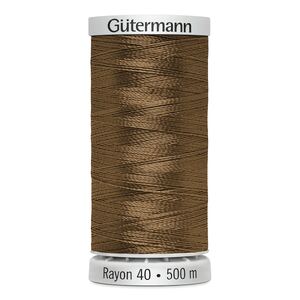 Gutermann Rayon 40 #1056 MEDIUM TAWNY TAN, 500m Machine Embroidery Thread