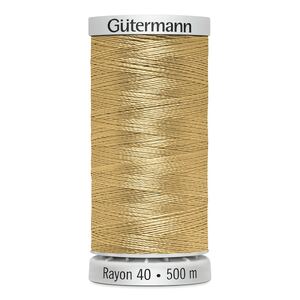 Gutermann Rayon 40 #1070 GOLD, 500m Machine Embroidery Thread